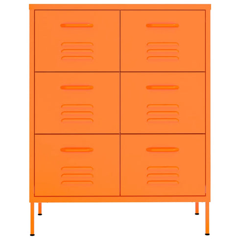 Lady Jillian -  Drawer Cabinet Orange 80x35x101,5 cm Steel